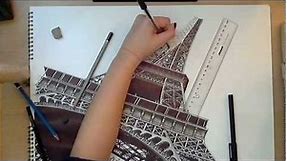 Realistic Drawing: The Eiffel Tower