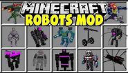 Minecraft ROBOT MOD | FIGHT GIANT MINECRAFT ROBOTS AND TRY TO SAVE THE VILLAGERS!