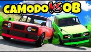 OB vs CAMODO Escape the ACID Flood Challenge in BeamNG Drive Mods!