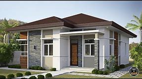 BUNGALOW HOUSE DESIGN- 3 BEDROOM HOUSE MODERN DESIGN - 100 SQM