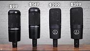 Which Audio-Technica Microphone Should You Buy? // Audio-Technica AT2020, At2035, AT4040 & AT4033