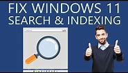 How to Fix Windows 11 Search and Indexing Problems?