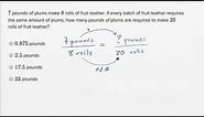 Ratios, rates, and proportions — Basic example | Math | SAT | Khan Academy