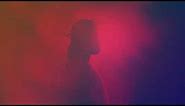 Silhouette Of Jesus Christ With Crown Side Profile In Red Clouds 4K Christian Worship Background