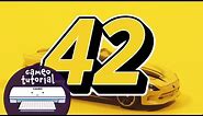 Race Car Number Decal in Silhouette Studio (Silhouette Cameo Tutorial, vinyl sticker/decal DYI)