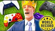 Most Controllers To Win A Fortnite Game - WORLD RECORD!