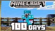 I Survived 100 Days In Minecraft 3DS! | Minecraft 3DS 100 Days Challenge
