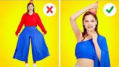 GENIUS CLOTHES HACKS AND GIRLY TRICKS || Easy Fashion Tricks And Smart Fix Ideas By 123 GO!GOLD