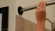 MOEN 54 in. - 72 in. Adjustable Length Curved Shower Rod in Chrome CSR2160CH