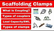 Types of scaffolding clamp & their uses | types of couplers in scaffolding | clamp load capacity/SWL
