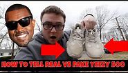 HOW TO TELL REAL VS FAKE ADIDAS YEEZY 500!