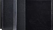 Artmag Photo Album 4x6 1000 Photos, Large Capacity Wedding Family Leather Cover Picture Albums Holds Horizontal and Vertical 4x6 photos with Black Pages(Black)