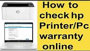 how to check hp laptop warranty online | how to check hp Printer/ laptop/PC warranty