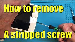 How to Remove Stripped Screws from a Phone; Overcoming Frustration