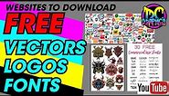 WEBSITES TO DOWNLOAD FREE VECTORS, LOGOS AND FONTS