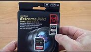 Unboxing: Cartão de Memória Sandisk Extreme PRO 64GB 300mbs SDXC UHS-II