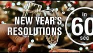 New Year's Eve: The most popular resolutions | IN 60 SECONDS