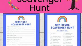 Gratitude Scavenger Hunt (Free Printable) - Simply Full of Delight