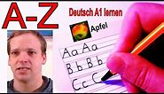 Deutsches Alphabet - Schreiben + Aussprache lernen - Anlaut + Buchstabieren - Buchstaben A-Z German