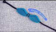DIY Angel Wings Bracelet Tutorial | Macrame Bracelet Making Idea | Cute Bracelet Ideas to Make