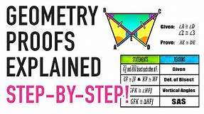 Geometry Proofs Explained! Triangle Congruence