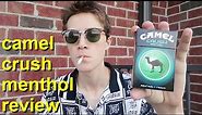Smoking a Camel Crush Menthol - Review