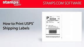 How to Print a USPS Shipping Label - Stamps.com Software