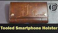 Tooled Leather Smartphone Holster for Apple iPhone 6s Plus