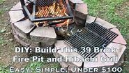 DIY: Build This Wood Fire Pit and Hibachi Grill Combo! Easy, Cheap, and Simple!!