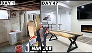 Incredible DIY Basement Renovation Time Lapse (I saved $30,000 by doing EVERYTHING myself!)