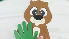 Groundhog Handprint Craft For Kids