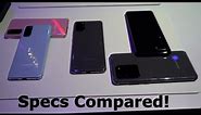 Samsung Galaxy S20 Line Up - Specs Compared... Which Is Best For You?