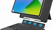 WIWU iPad Pro 12.9 Case with Keyboard, Keyboard Case for 12.9 in iPad Pro 6th 2022, 5th 2021, 4th 2020, 3rd 2018, Magnetic Detachable Keyboard, iPad Keyboard Case with Pencil Holder