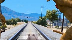 GTA V HULK SAVES BABY FROM CHOO CHOO-SPIDER MAN 😲