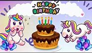 Unicorn "Happy Birthday" song | Unicórnio Parabéns Para Você