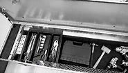 UWS EC20032 18-Inch Gloss Black Heavy-Wall Aluminum Truck Bed Tool Box with 5 Drawers