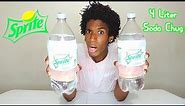 TWO 2 Liter Sprite Soda Chug Challenge (4 LITERS)