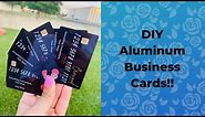 How to sublimate Aluminum Business Cards!