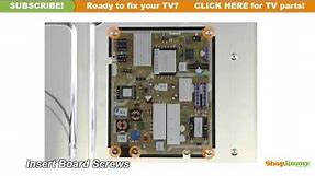 Samsung TV Repair - How to Replace BN44-00424A Power Supply Board - How to Fix LED TVs