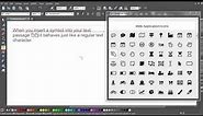 Using Font Awesome Symbols and Icons with Xara Designer