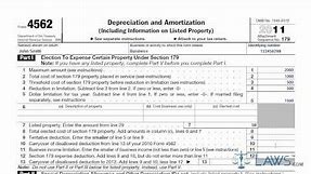 Learn How to Fill the Form 4562 Depreciation and Amortization