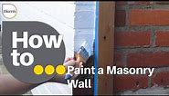 How to Paint a Masonry Wall | Expert tips to paint your exterior masonry wall | All tools used