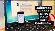 How To Jailbreak iPhone 4 iOS 7.1.2 Using GeekSn0w in 2023!