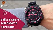 UNBOXING 2020 SEIKO 5 AUTOMATIC STEALTH BLACK/RED SRPD83K1