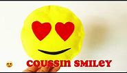 Emoji émoticône smiley coussin rapide et facile 😍