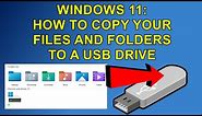 WINDOWS 11: How to Copy Files and Folders to USB Drive