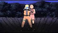 Narusaku Moment - Naruto Defends Sakura from Sora's Attack