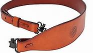 Tourbon Hunting Deluxe Vintage Leather Rifle Gun Sling with Swivels