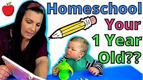 HOW TO TEACH A 1-YEAR-OLD | Homeschool Routine for a 1 Year Old (12-15 Months)