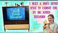 I DIY'd This 5 foot Mid Century Modern 1950s TV Cabinet To Watch Disney Films